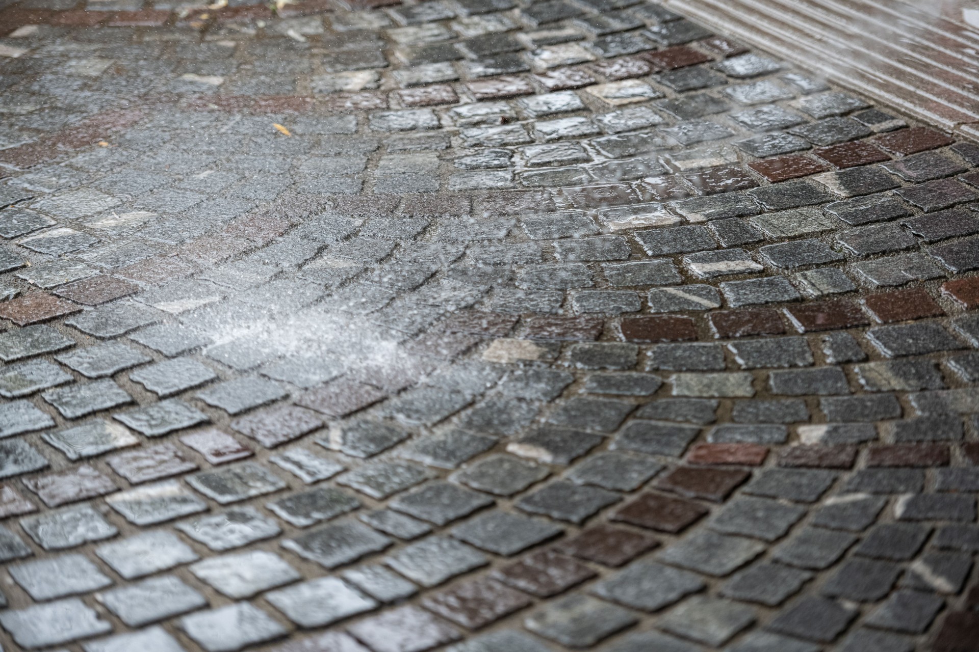 Cobblestone street
